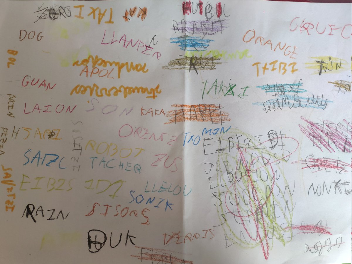 soniahauri's tweet photo. Estar haciendo limpieza de papeles y encontrarme una obra de arte que hicieron mis students 😍 https://t.co/mHXbNqKRiy
