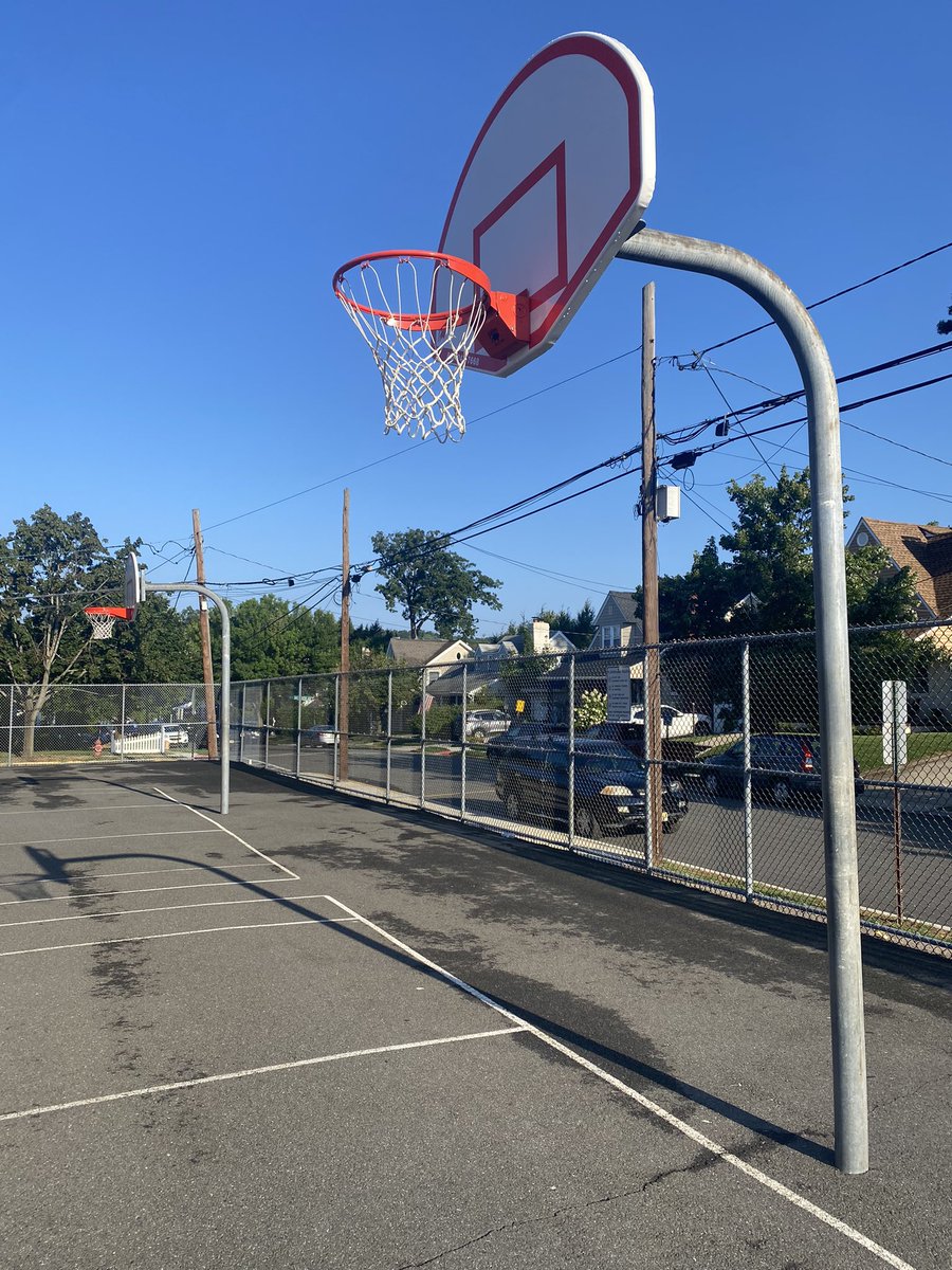 HPS_Lincoln's tweet photo. At the end of last year I was speaking to students during lunch supervision and they requested new basketball hoops.  They are here and ready to go! https://t.co/90RqzwmWN8