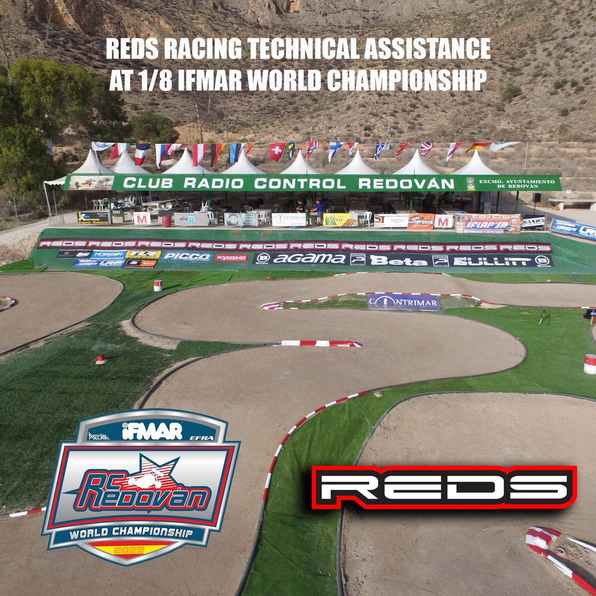 LiveRC's tweet photo. Mario Rossi & Marco Rossi will be attending 1/8 IFMAR World Championship in Spain and will provide track assistance to all #RedsRacing drivers and customers. https://t.co/OCop0555Uz https://t.co/Hbx6p6ecG6