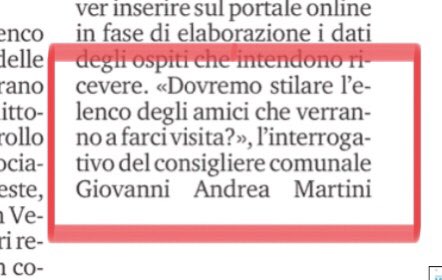 GAndreaMartini's tweet image. Con il contributo di accesso i Veneziani saranno costretti a dichiarare gli amici da fuori regione che li vengono a trovare.
Una condizione che nessun altro cittadino di nessun’altra città del mondo è costretto a subire.
Al di là della privacy una vera e propria discriminazione.