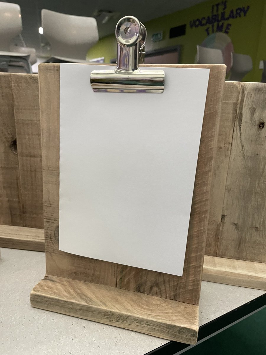 TeachEnglishLit's tweet photo. FINAL PRODUCTS

What started as 21 planks of pallet wood have produced 20 RESTAURANT READ display boards.

The plastic ones were getting far too damaged - I have repurposed wood for a more eco friendly and longer lasting reading display stand

#reading https://t.co/OcewKlc5Bq