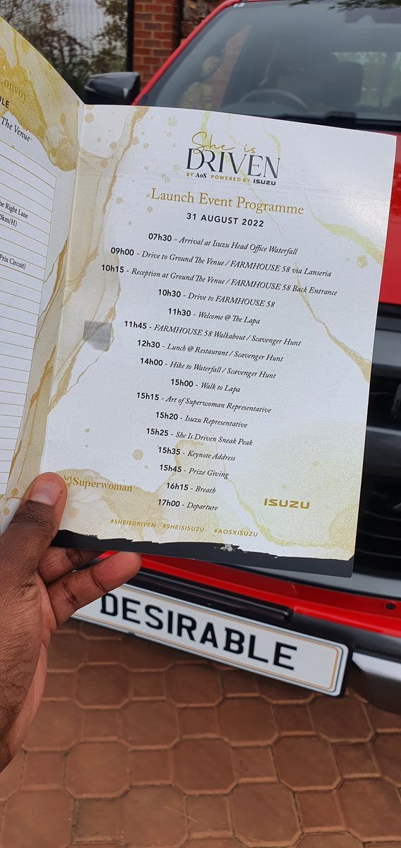 RealYachi_sa's tweet photo. @ArtOfSuperwoman and @Olwe2Lesh close off Womens month on a high note with an exciting partnership with @isuzusa
#SheIsDriven #SheIsIsuzu #AosxIsuzu https://t.co/oJFAaaztCy