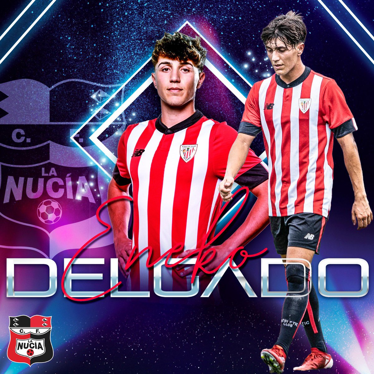🔴🅒🅕🅛🅝🔴

𝗖𝗢𝗠𝗨𝗡𝗜𝗖𝗔𝗗𝗢 𝗢𝗙𝗜𝗖𝗜𝗔𝗟 | <a href="/DelgadoEneko/">Eneko Delgado</a> nuevo fichaje del <a href="/cfnucia/">CF La Nucía</a>. 🖊

El centrocampista de 21 años, procedente del <a href="/AthleticClub/">Athletic Club</a> “B”, se une al proyecto nuciero en #1RFEF. 🔝

ℹ️ bit.ly/3QX0F3z

#BienvenidoEneko 🆕

#JuguemosAlRojo ♥️