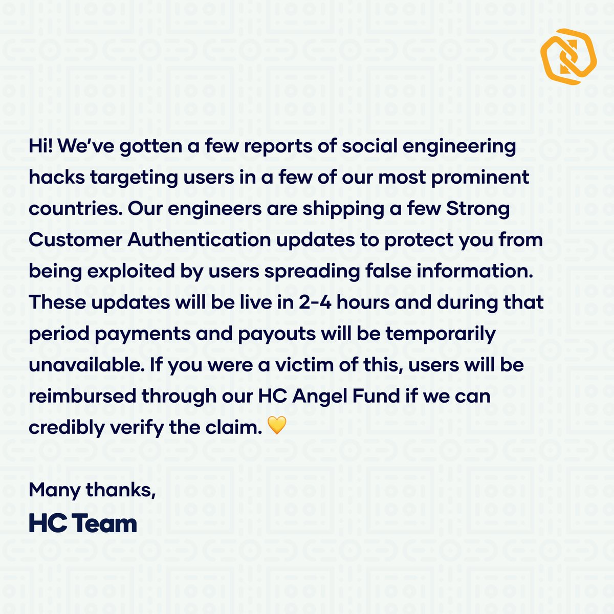 PSA! 💛 we're always looking out for you! 💛