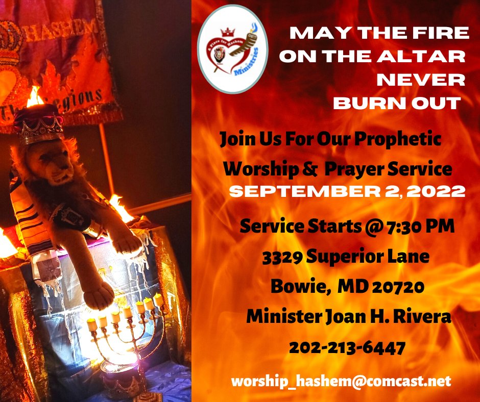 WorshipHashem's tweet photo. #ANNOUNCEMENT #APlaceForHaShemMinistries 

We're once again having our prophetic worship service this FRIDAY, SEPTEMBER 2, 2022! DON'T MISS YOUR MIRACLE MOMENT! Details below: https://t.co/MS6xkFeE89