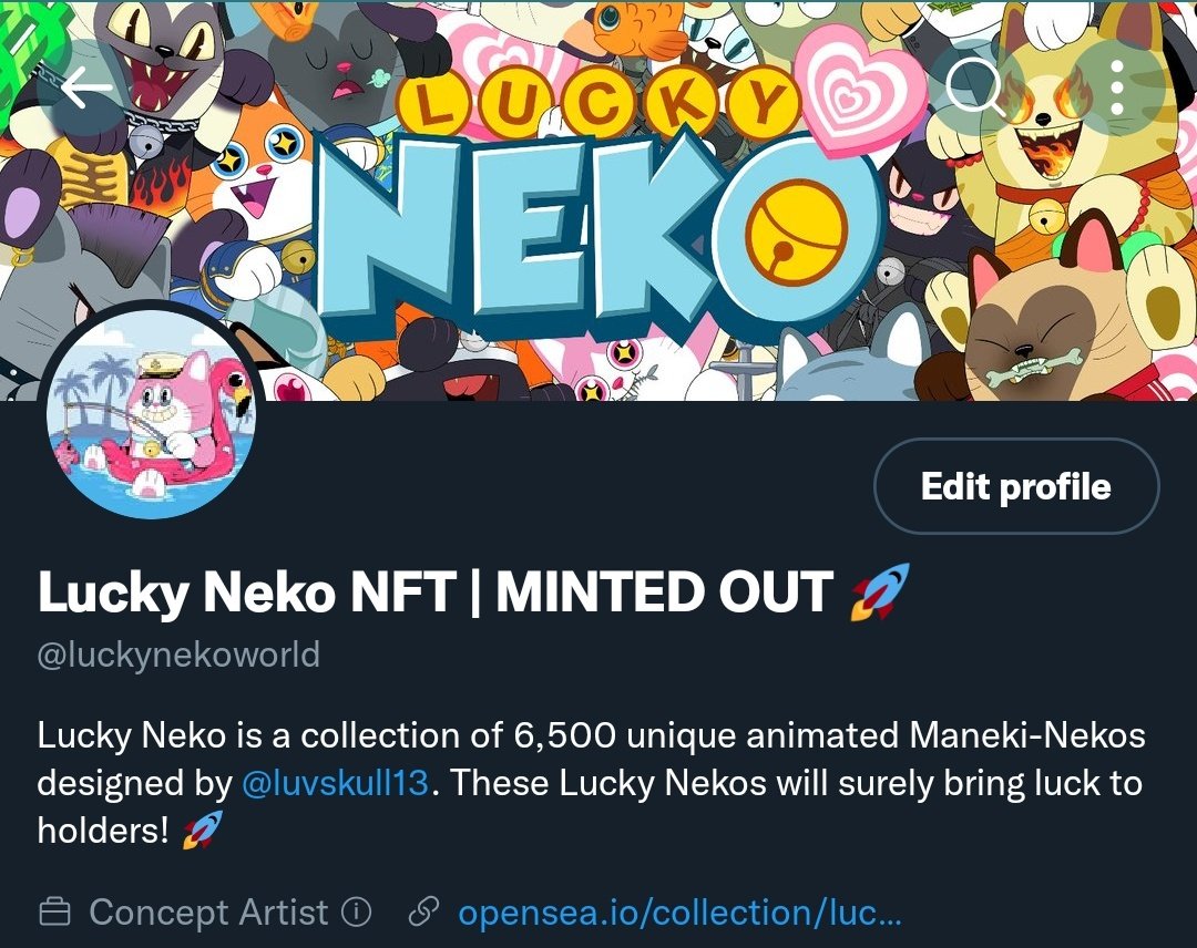 Lucky Neko NFT tweet media