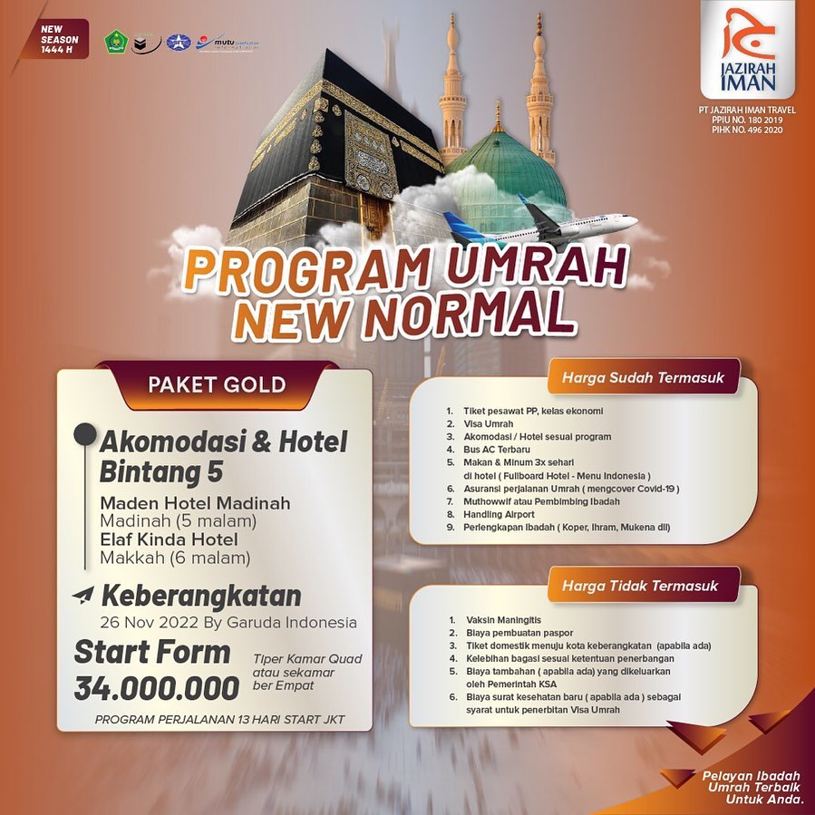 rintwit's tweet photo. Bismillah keberangkatan umrah  bulan November bersama jazirah iman yang mau nanya2  bisa lansgung kontak atau DM ya mksh https://t.co/d0KBZaaFsZ