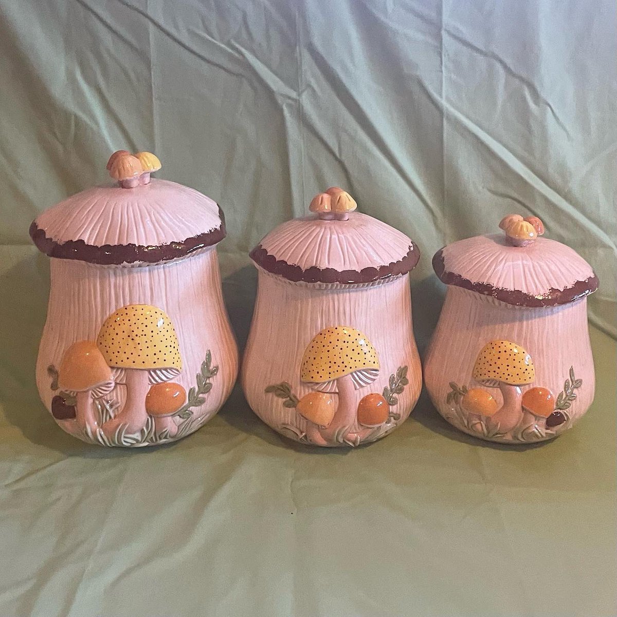Have a #vintage-themed kitchen or looking for some unique decor? Check out these amazing canister sets…

#pittsburgh #pyrex #vintagepyrex #pyrexcountryfestival #storensee #arnel #arnelsmushroom #vintagemushroom #mushrooms #mushroomdecor #vintagecanisters #vintagekitchen