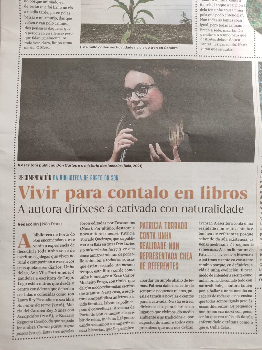 Fantástica recomendación da #BibliotecadePortodoSon: DON CARLOS E O MISTERIO DOS LUCECÚS, de <a href="/patriciatorrado/">patricia</a>. 📚💜
"A escritora conta unha realidade non representada e énchea de referentes porque sabendo da súa existencia, as nenas medrarán máis seguras de si mesmas."