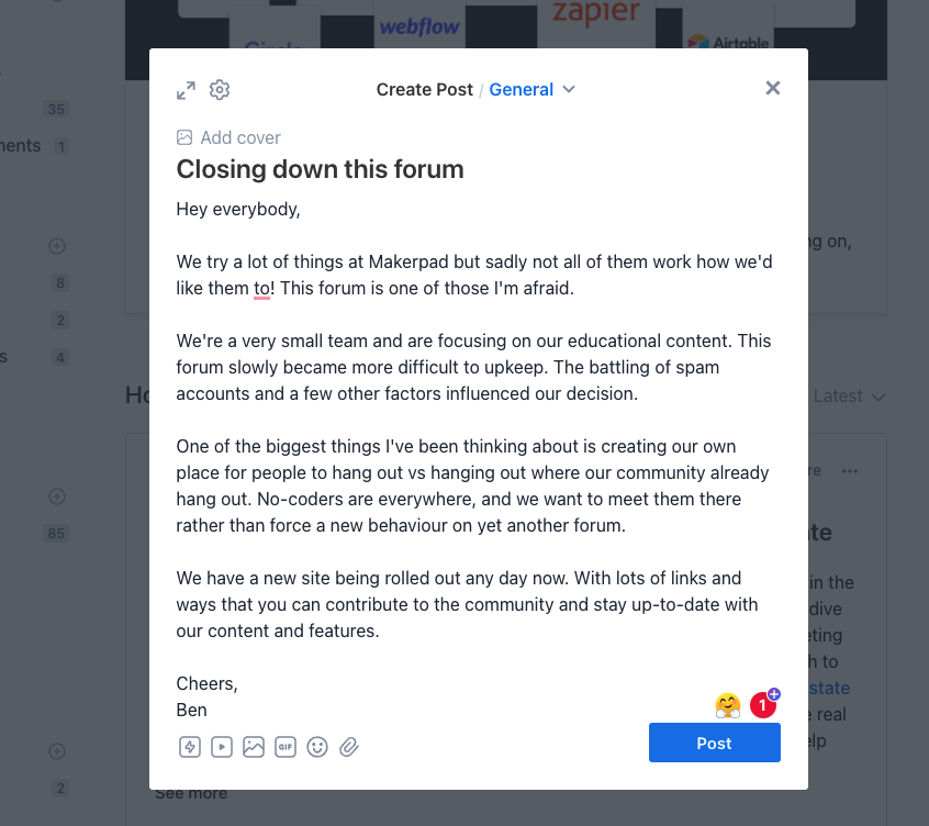Makerpad tweet media