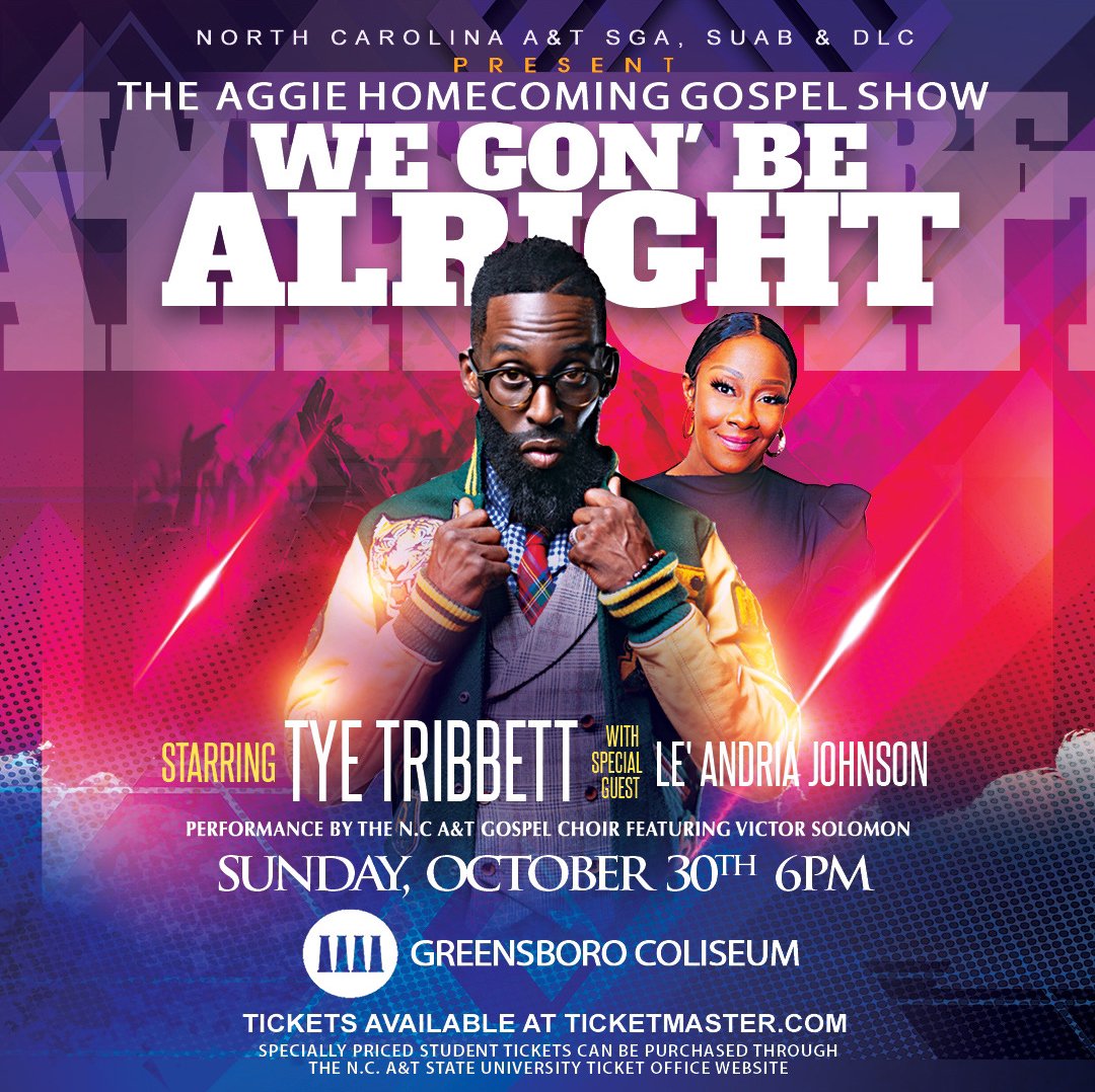 DiamondLifeInc's tweet photo. #NCAT Aggie Homecoming Gospel Concert 2022‼️ @TyeTribbett @LeAndriaJ https://t.co/3NWsF9NlLV