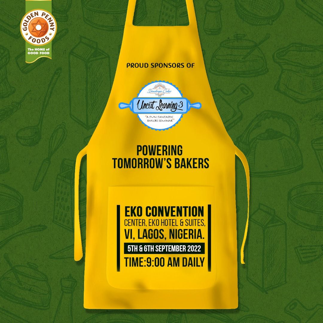 GPennyFlour's tweet photo. We are Gold sponsors of the Uncut Learning Baking Seminar and competition. 
Join us as we open you up to a world of exquisite baking on the 5th and 6th of September 2022. https://t.co/fNthtD8w1u