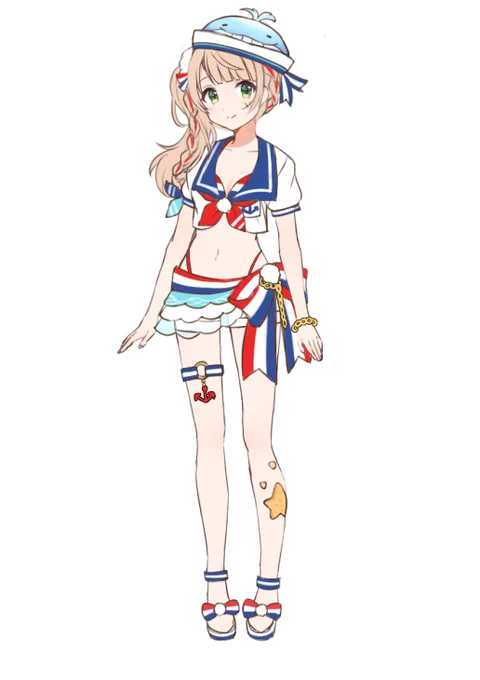 夏と言えば水着マリン #しぐれういサマー 
