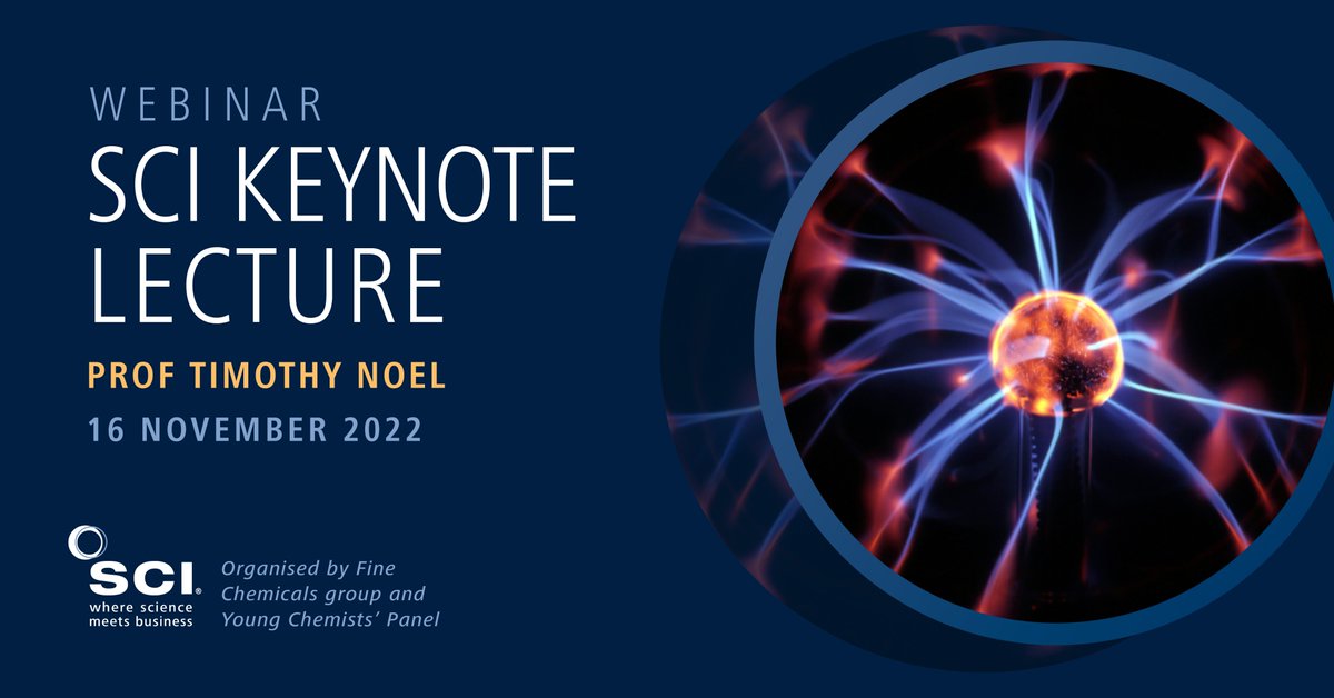 SCIupdate's tweet photo. 📢 Join us for this free SCI webinar presented by Prof Timothy Noel from the University of Amsterdam: https://t.co/JQ8AeZWRrJ
Innovation in photocatalysis through use of flow
#SCIwebinar #chemistry #photocatalysis https://t.co/YVd70yWC82