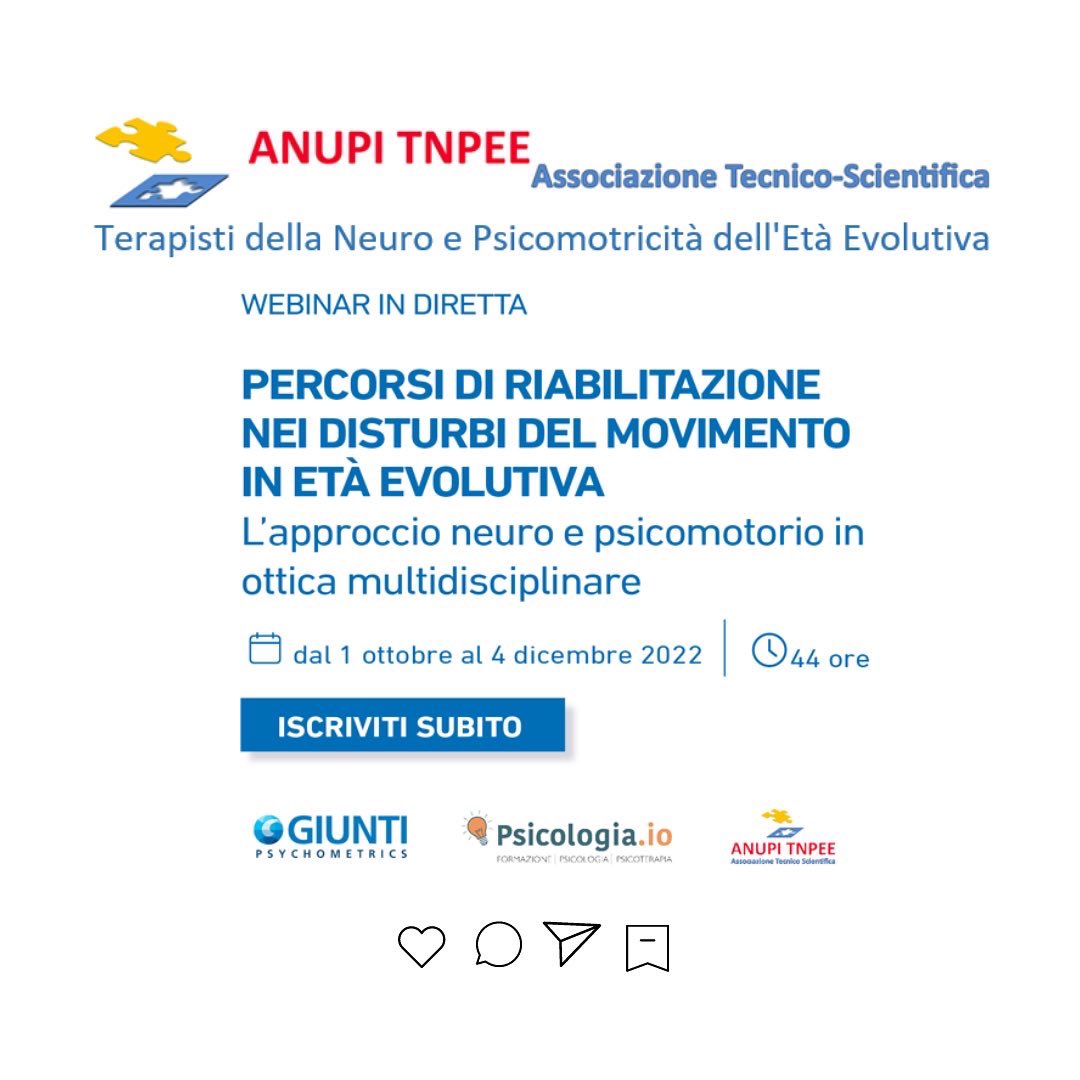anupitnpee's tweet photo. ⚠️ Sconto riservato agli iscritti ANUPI TNPEE 2022

Per maggiori info 
Visita la sezione formazione del sito https://t.co/rxTID58H1P 

#tnpee #formazione #corsiecm #ecm #fad #neurosviluppo #professionisanitarie #professionistisanitari 
 #dsa #adhd #autismo #dcd #dsl https://t.co/GPD5cuMbsZ