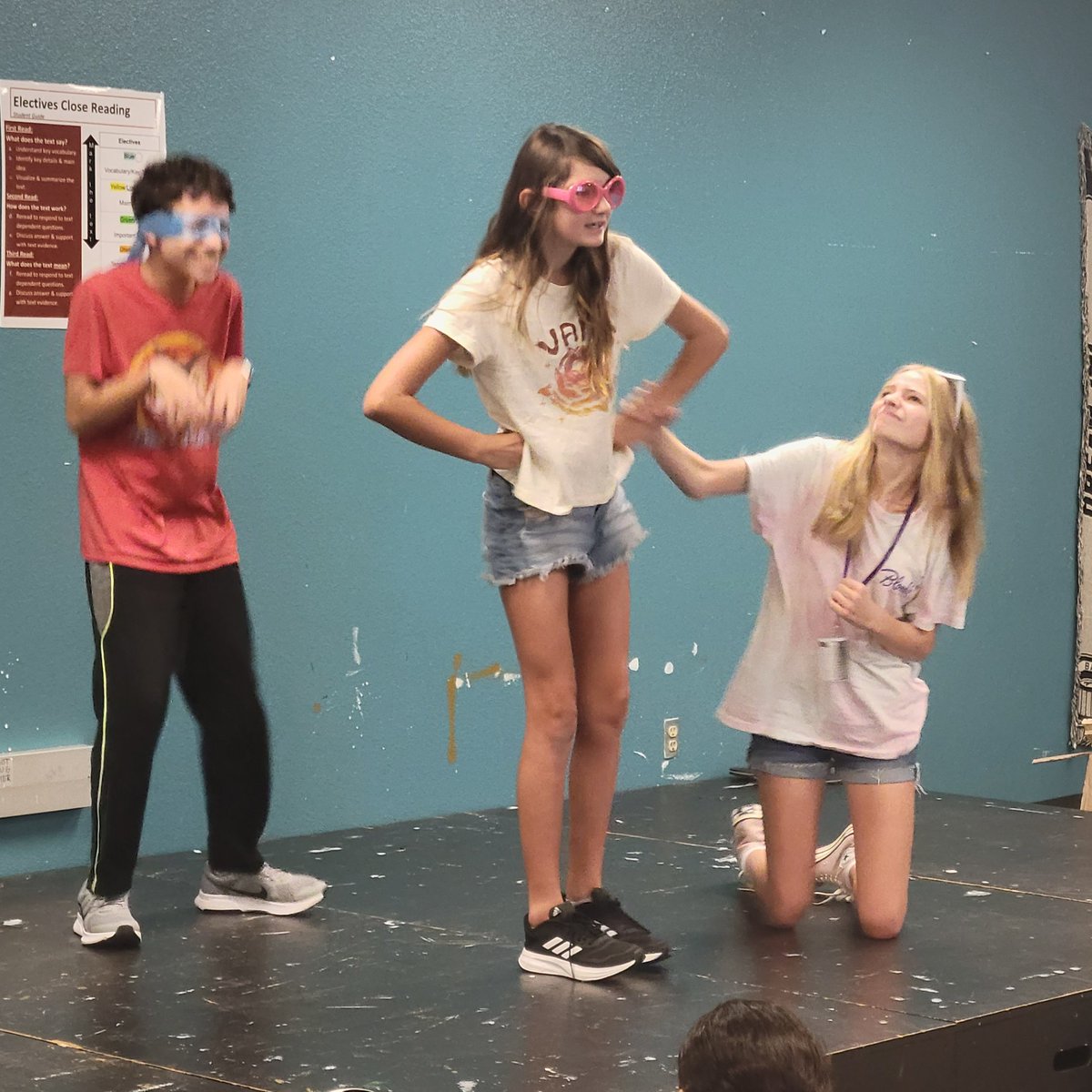 CTMSTheatre's tweet photo. It's been a great two weeks so far going over Theatre Basics! #fundamentals #WolfPackTheatre https://t.co/L0coPdN7Ny