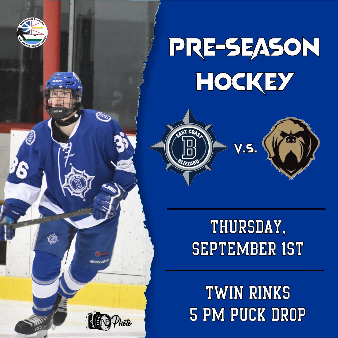 We've got an exhibition game coming up tomorrow. The Blizzard clash with <a href="/AAAGrowlers/">O'Neill Nissan U18 AAA Growlers</a> at 5pm at Twin Rinks as both sides tune up ahead of the season openers next weekend. #BlizzardWarning