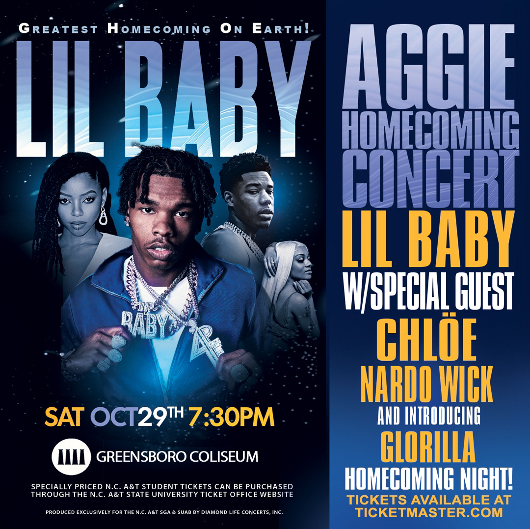 DiamondLifeInc's tweet photo. #NCAT Aggie Homecoming Concert 2022‼️@lilbaby @ChloeBailey @nardowick @glorilla https://t.co/bAyItleGgD