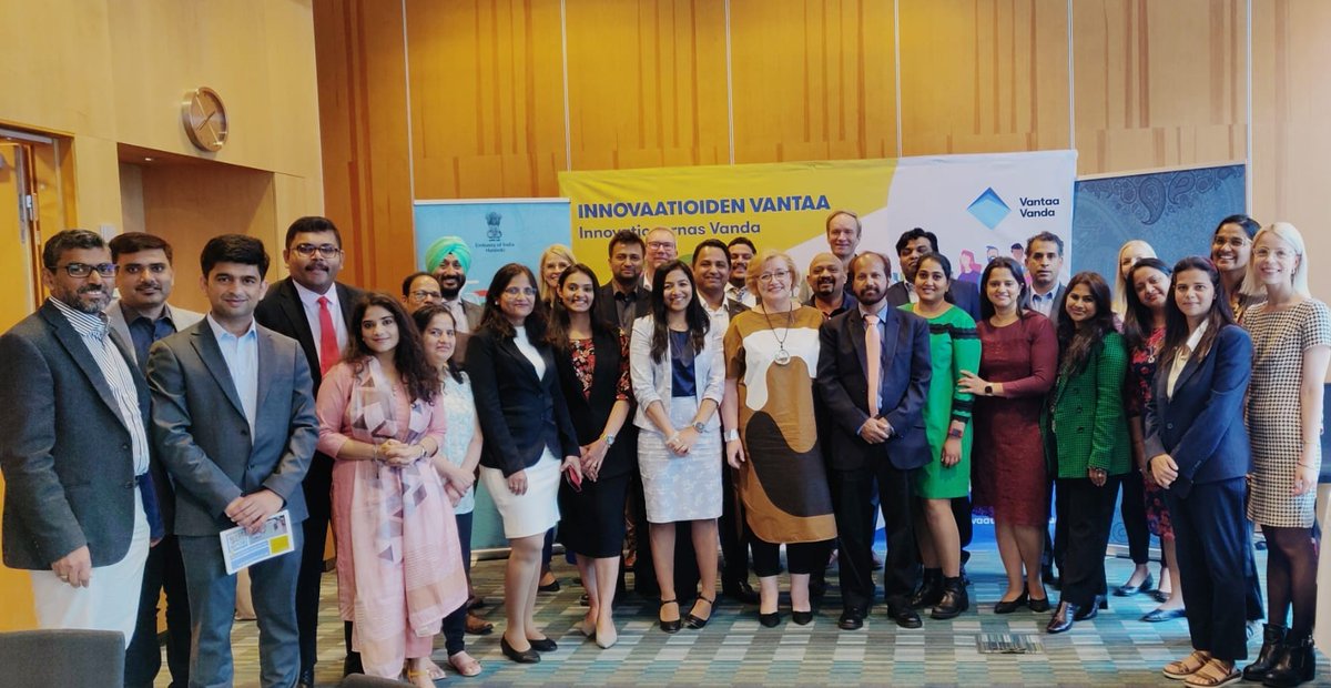 It was such a pleasure to host the Indian Business and Professional Forum and Friends of India luncheon in Vantaa today together with the Embassy of India @IndEmbFinEst. Thank you for the nice discussions!