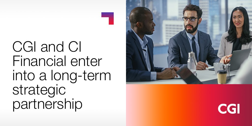 CGI Global (@cgi_global) on Twitter photo We are excited to announce that <a href="/CI_Financial/">CI Financial</a> and CGI have entered into a long-term strategic partnership under which CGI will transform CI’s investment fund transfer agency operations into an industry-leading platform with enhanced capabilities. go.cgi.com/3R62sTX We are excited to announce that <a href="/CI_Financial/">CI Financial</a> and CGI have entered into a long-term strategic partnership under which CGI will transform CI’s investment fund transfer agency operations into an industry-leading platform with enhanced capabilities. go.cgi.com/3R62sTX