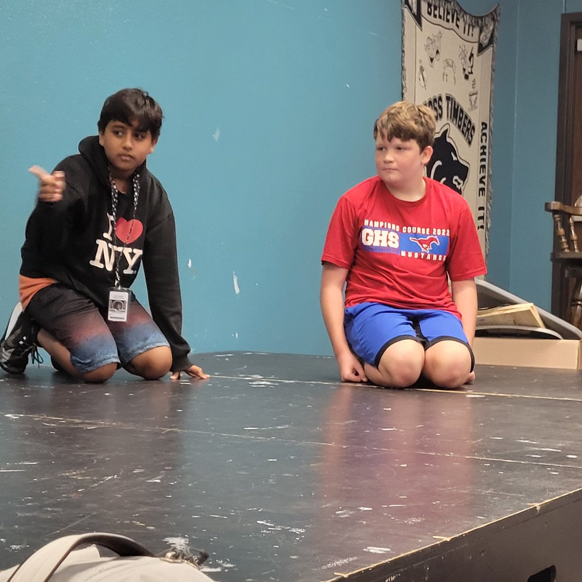 CTMSTheatre's tweet photo. It's been a great two weeks so far going over Theatre Basics! #fundamentals #WolfPackTheatre https://t.co/L0coPdN7Ny