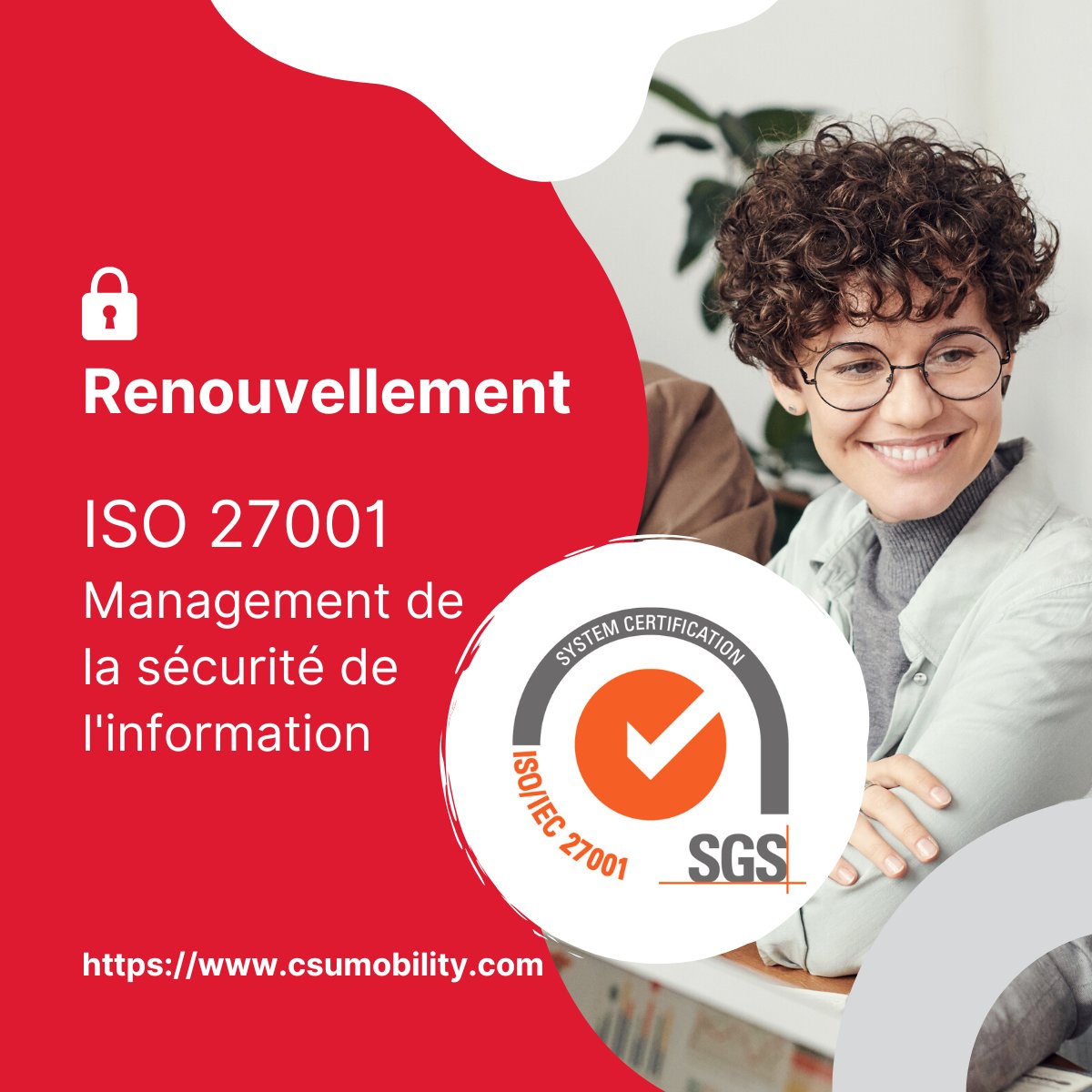 CSU_Relocation's tweet photo. CSU renouvelle sa certification #ISO27001:2013, après un audit de 2 jours ½ mené par un organisme certificateur, la @SGSFrance. 
Ce renouvellement de certification vient récompenser les efforts quotidiens de tout un groupe, au service de ses clients. https://t.co/XrYMwnGcVZ