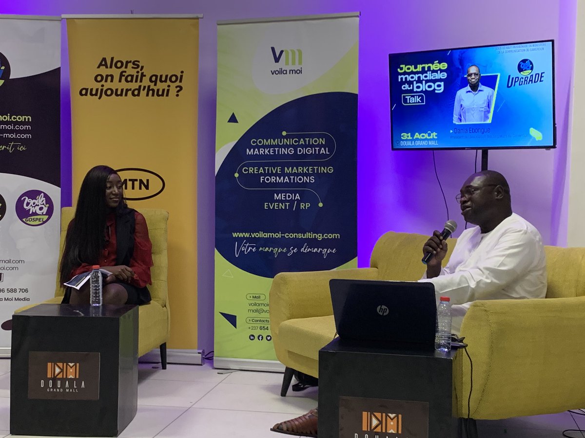 kamdemvoyages2's tweet image. Président National des Bloggueurs nous parles des Médias,
Journée Mondiale du Blog. Débat au Grand mall à Douala.
#ABCCARE #AbcBlogDay #BlogDay2022 @MTNCameroon