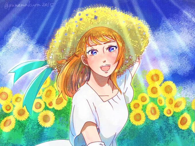 #今月描いた絵を晒そう 白ワンピ三連星 