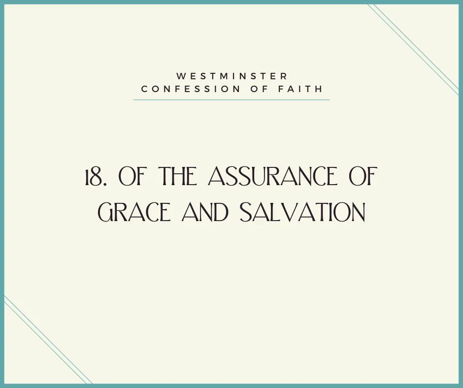 ReformedArsenal's tweet photo. The assurance of our salvation is not found in our own fruit, but in the promise of Jesus Christ to save all who are his. #WCF18 #SolaGratia https://t.co/qrucjJ2CZH