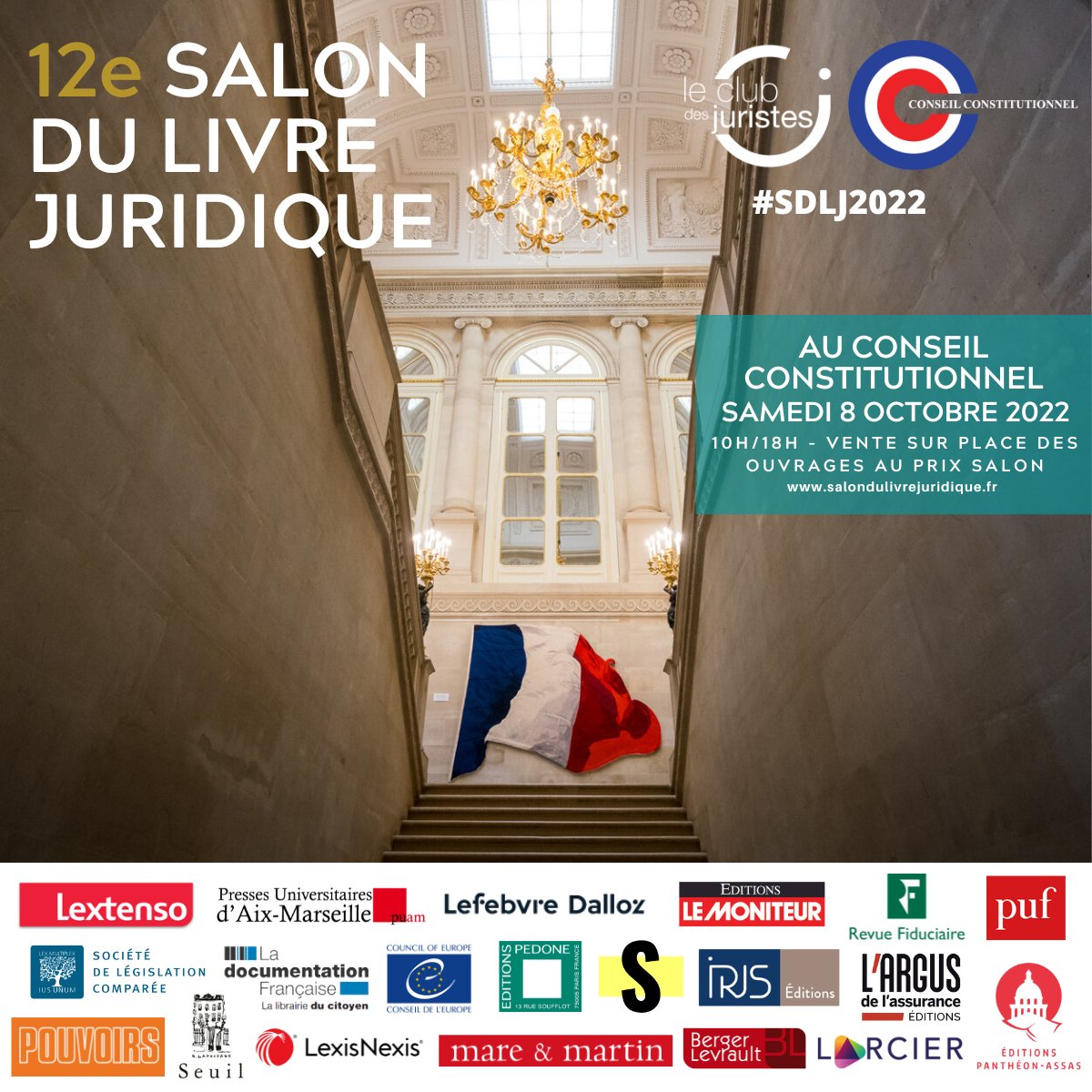 📆12E SALON DU LIVRE JURIDIQUE

Étudiants, universitaires, professionnels du droit et curieux, nous avons hâte de vous retrouver très nombreux à cette nouvelle édition du Salon! ⁣

Toutes les informations à retrouver dans notre communiqué ici ➡️swll.to/6Nskq

#SDLJ2022