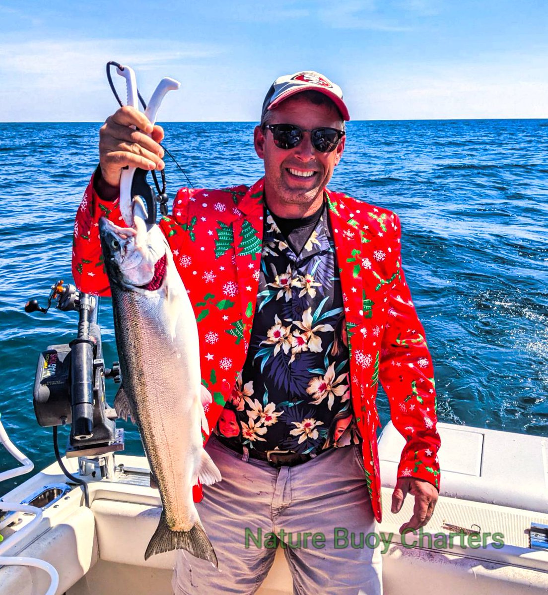 CHRISTMAS in AUGUST
116 days until Xmas but John from Chatham opened his gift early. 🎁 Amazing! - Capt Chuck Irwin