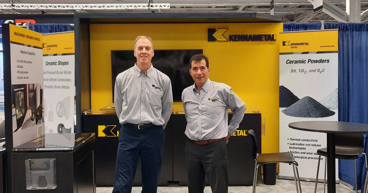 Kennametal's tweet photo. Our team is ready to talk about solutions at @CeramicsExpo in Cleveland. Stop by booth 1323 to find out how we can help you build your products more efficiently with our high-performance technical ceramic solutions. https://t.co/mFIssFLdJT
#CeramicsExpo #KMTKnowsHow https://t.co/TQWl8JIAkW