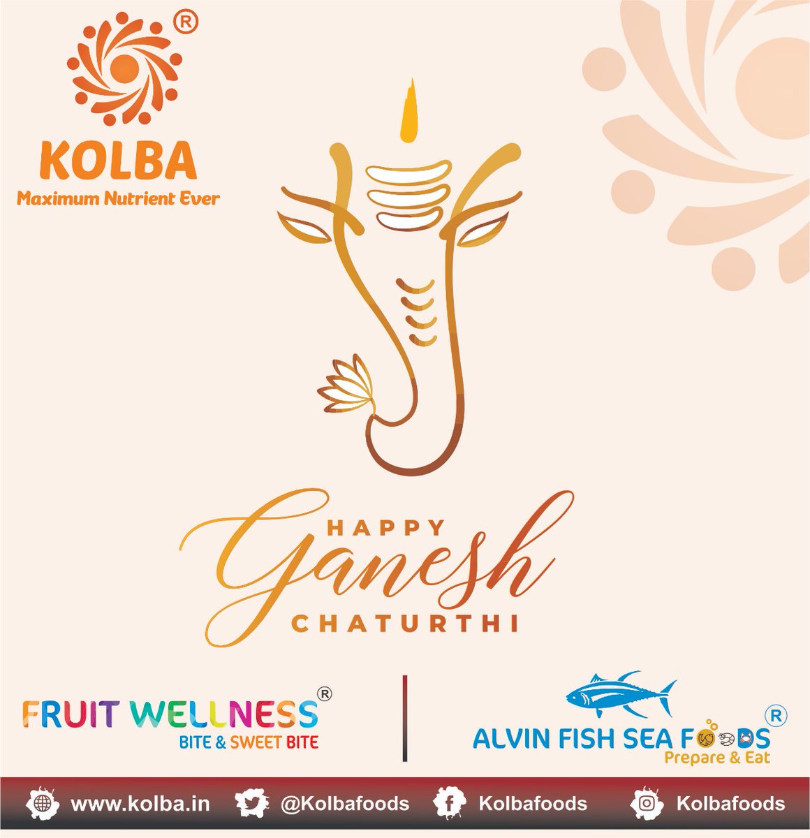 Kolbafoods's tweet photo. Wishing you all a very happy #GaneshChaturthi2022 May this day usher in joy, abundance and new beginnings! 🙏 https://t.co/4PzYZtVKo1