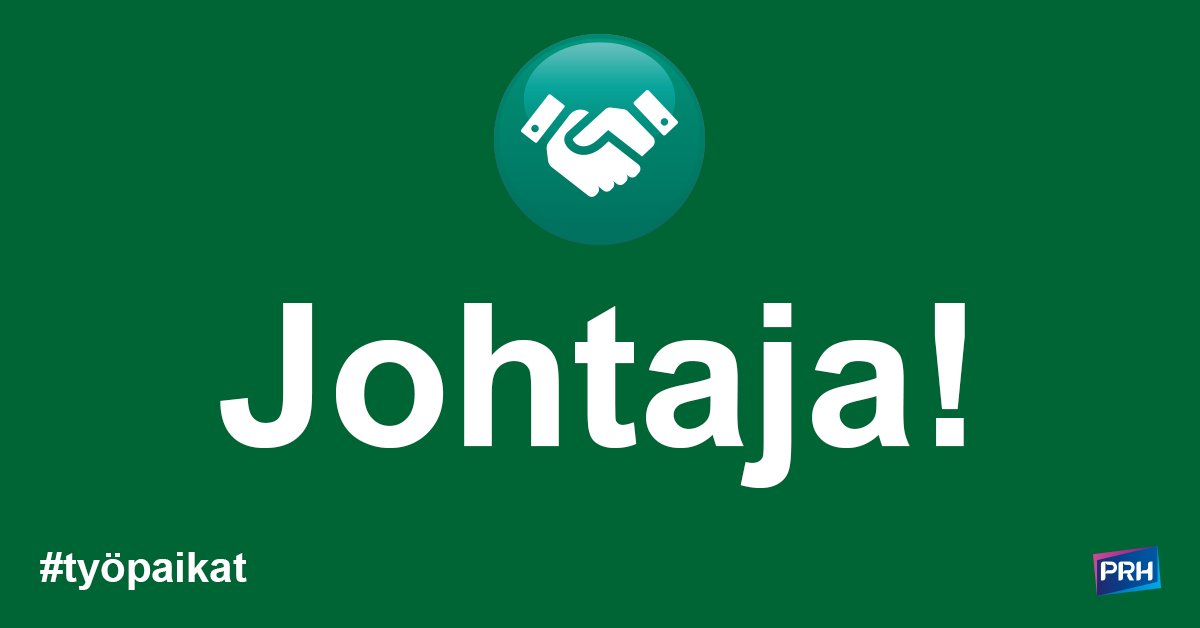 Haemme haastavaan vakivirkaan johtajaa Yritykset ja yhteisöt -tulosalueelle alk. 1.11.22 tai sop. mukaan

💼 Johdat n. 150 henkilön asiantuntijaorganisaatiota johtoryhmän jäsenenä.

📅 Lue lisää &amp; hae viim. 12.9.: valtiolle.fi/fi-FI/ilmoitus…

#johtaminen #johtaja &amp; #rekry #työpaikat