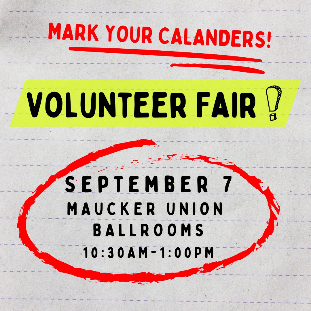 We are one week away from the Volunteer Fair! We have so many great organizations that would love to meet you and talk with you about some amazing volunteer opportunities in our community!