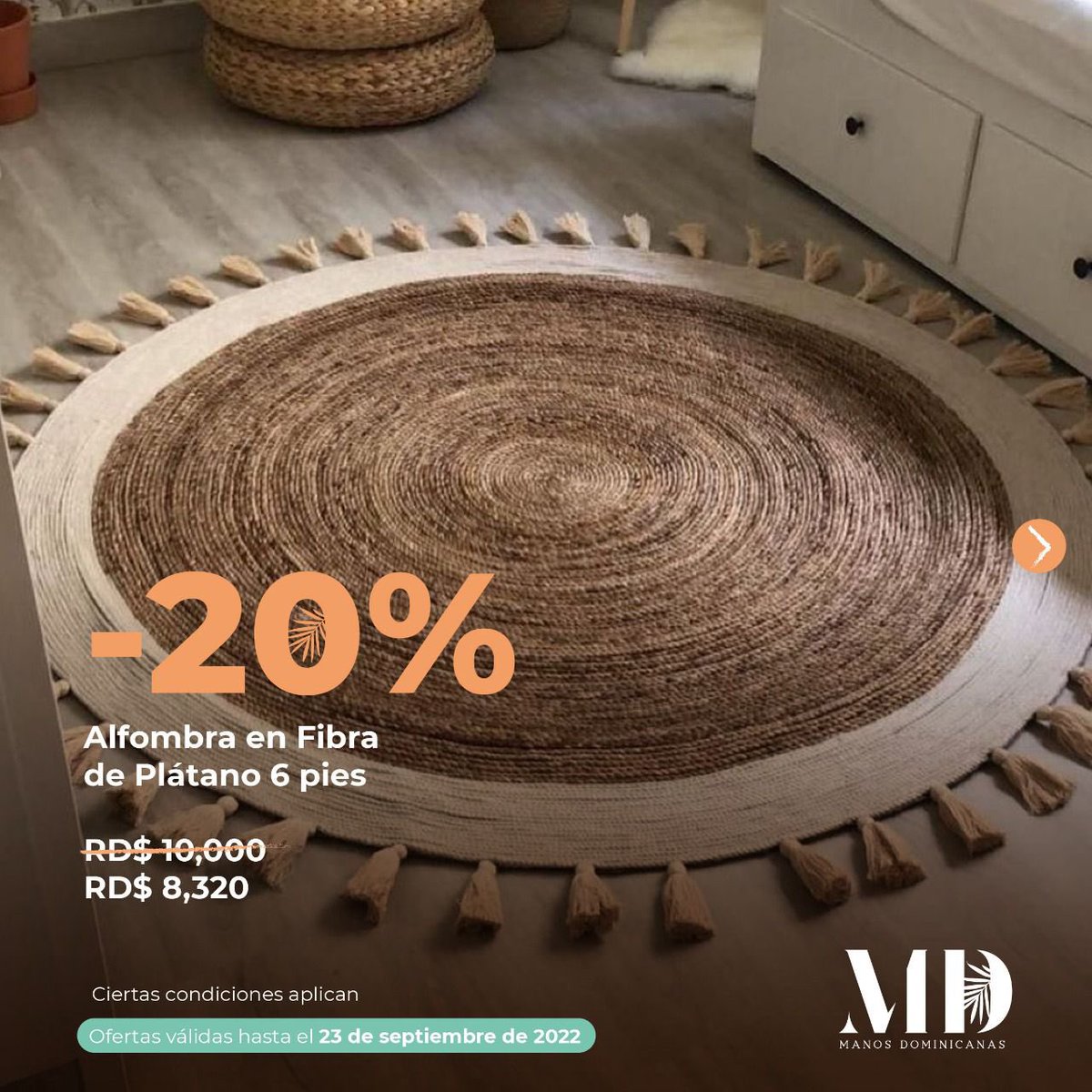 Manos_RD's tweet photo. Disfruta de estás SÚPER OFERTAS por cambio de temporada. Complementa la decoración de tu hogar con estos ✨hermosos✨ artículos hechos a mano por nuestras #ManosDominicanas. 

#HechoenRd #Supérate #MásQueUnaTarjeta https://t.co/oRW93f9j2o