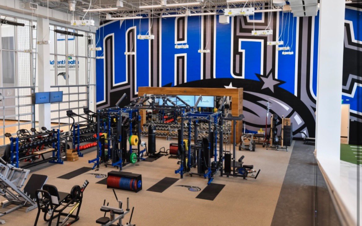 wojespn's tweet photo. The Orlando Magic entered the  NBA arms race of practice facilities with the unveiling of the state-of-the-art AdventHealth Training Center today. https://t.co/8bQqAzFGvR