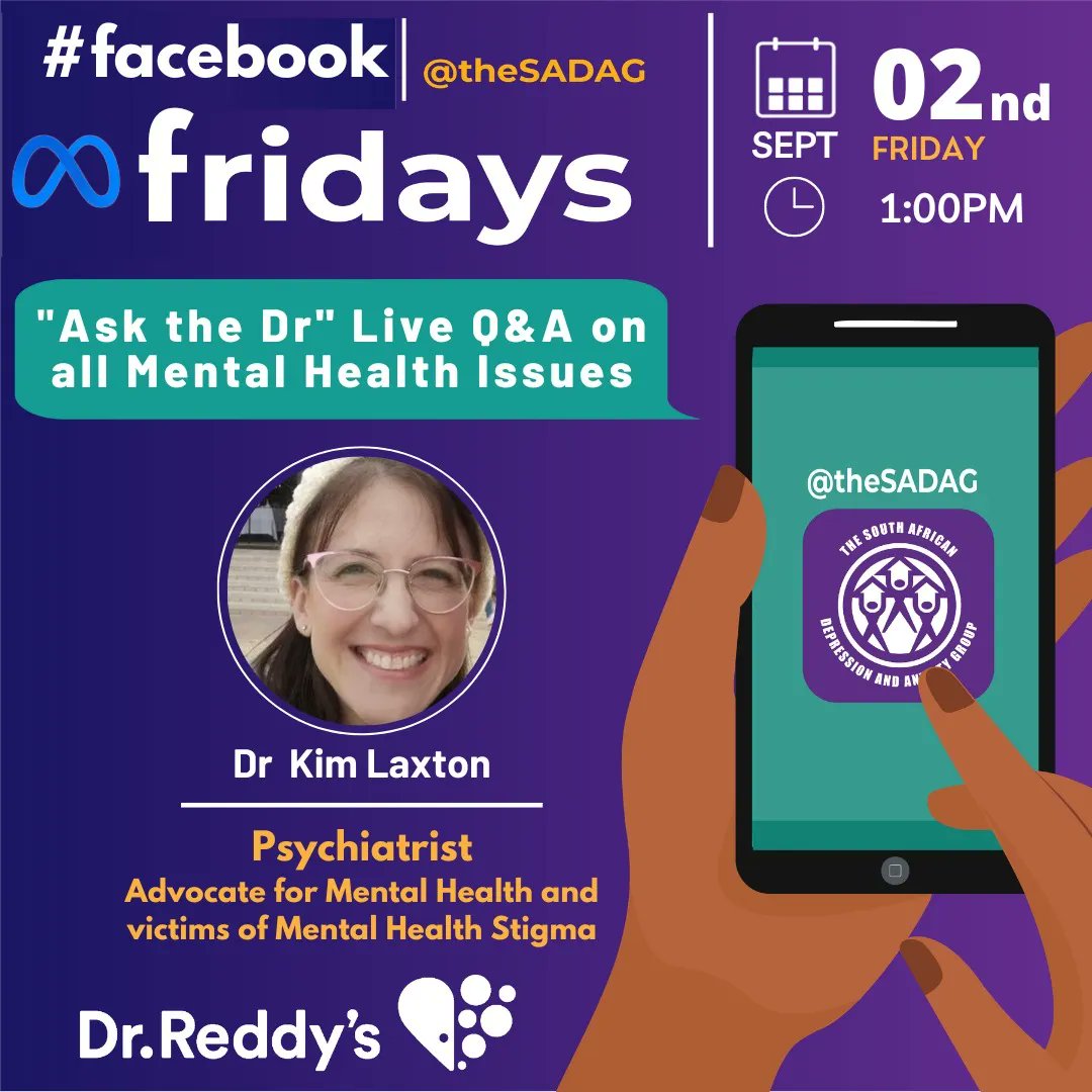 SADAG on X: "On Friday the 2nd of September 2022 at 1PM ...