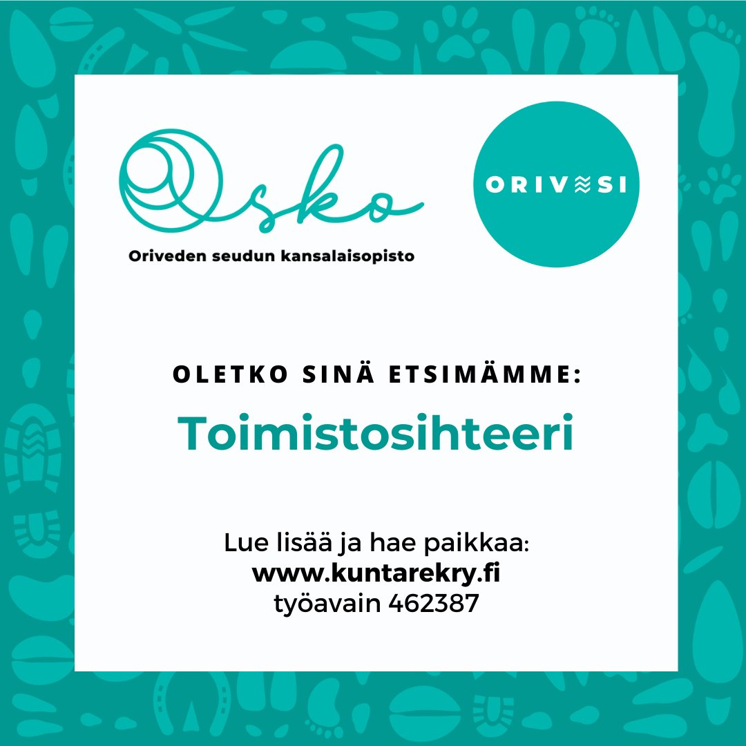 📣 Hei #toimistosihteeri, meillä olisi tarjolla mielenkiintoisia ja monipuolisia työtehtäviä, mm. kansalaisopiston sihteeritehtävät, asianhallintaa ja arkistointia sekä kulttuuripalvelujen avustavia tehtäviä.

Hae meille töihin 14.9.2022 mennessä: kuntarekry.fi/fi/tyopaikat/t…