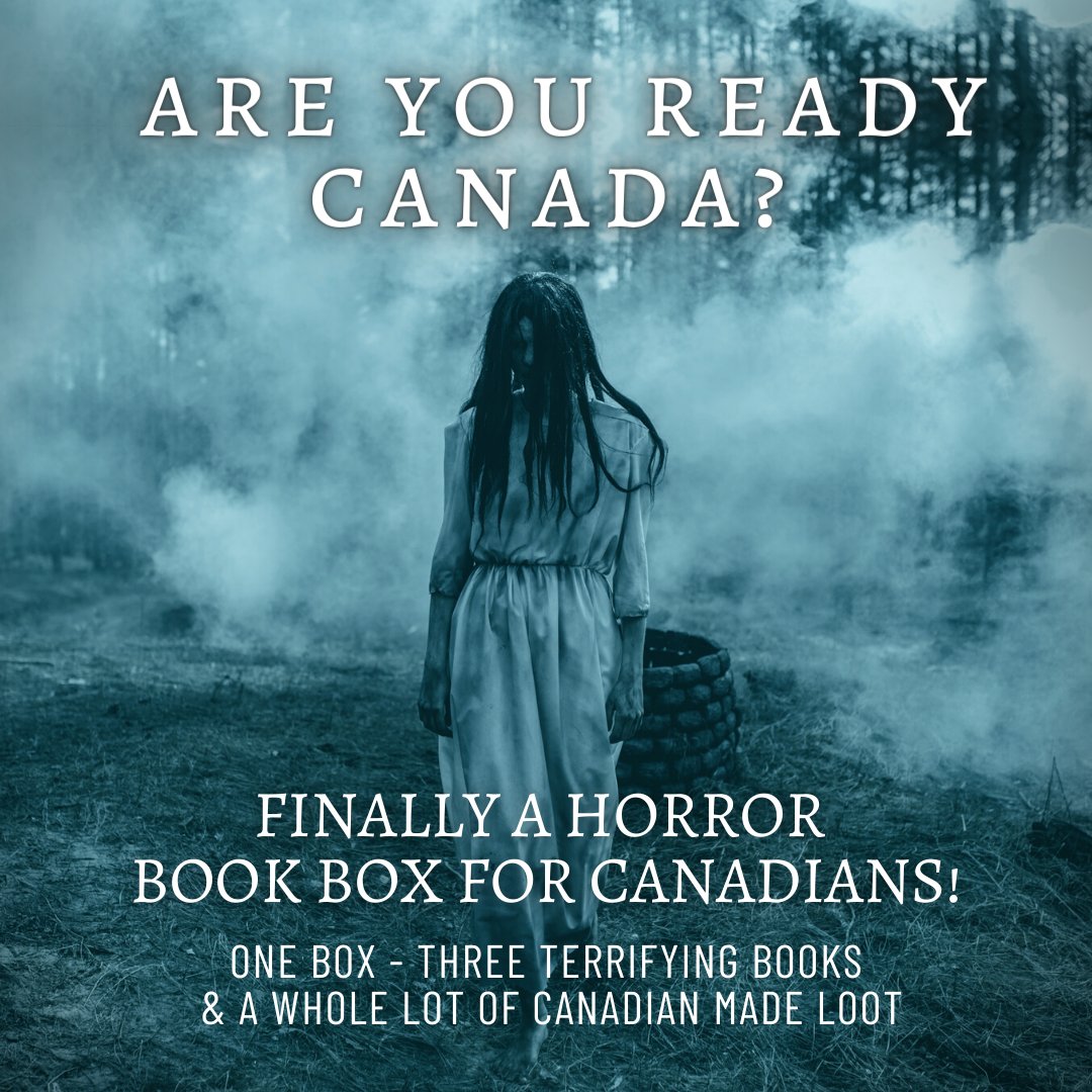 BookBoxCanada's tweet photo. FINALLY - A HORROR BOOK BOX FOR CANADIANS
Three books &amp; a whole lot of #Canadian made loot!
Delivering this December 

#horrorbooks #darkfiction #books #bookish #bookbox #unboxing #ayearofboxes #HorrorFamily  #canada #SmallBusiness #books 
https://t.co/nexckWSv3e https://t.co/9CkhiMc8b5