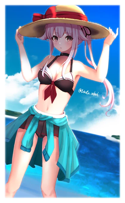夏なので水着の練習でした#今月描いた絵を晒そう #艦これ 