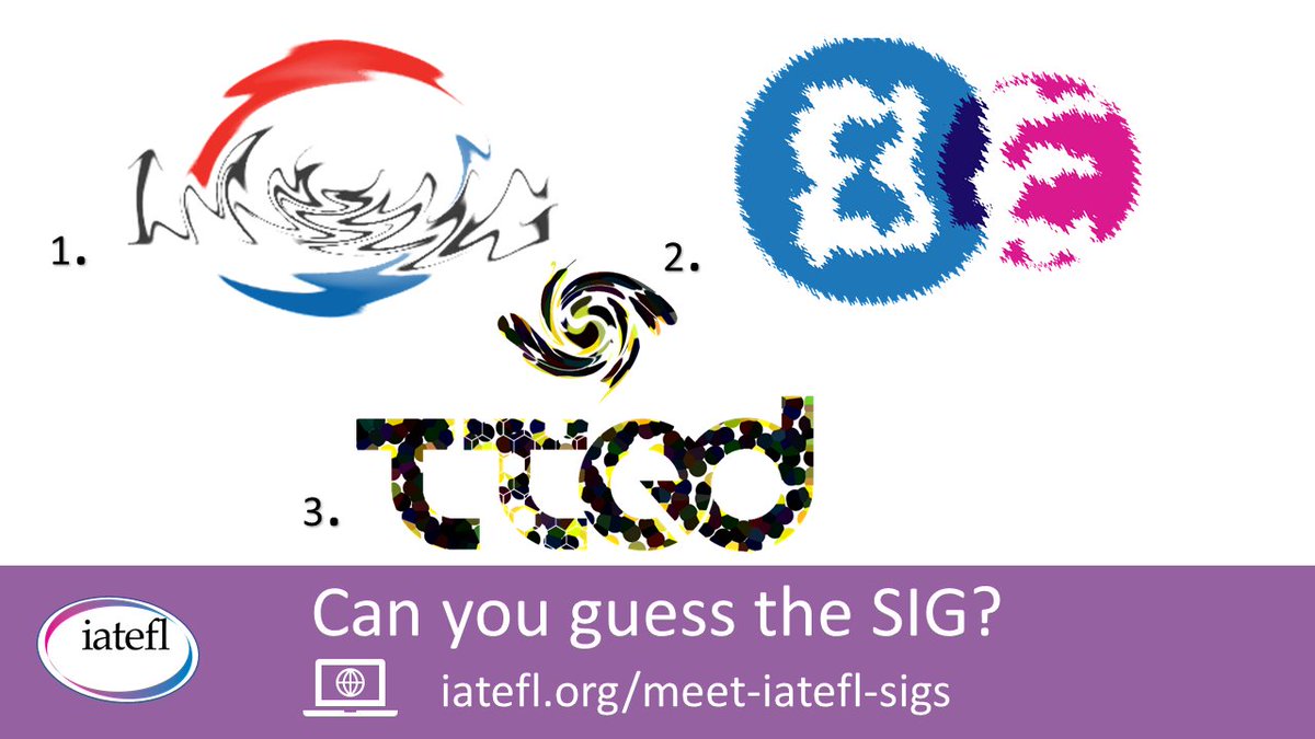 iatefl's tweet photo. #IATEFL has distorted more of our #SIG logos - Last week it was #RESIG #IPSENSIG and #ESOLSIG but are you able to decipher who they are this week? https://t.co/Kr4SdhE8y0