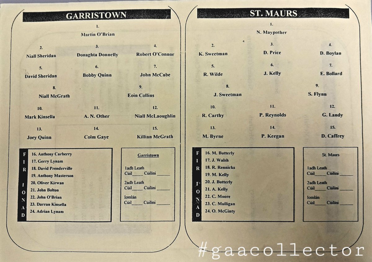 Dublin GAA Programme Collector tweet media
