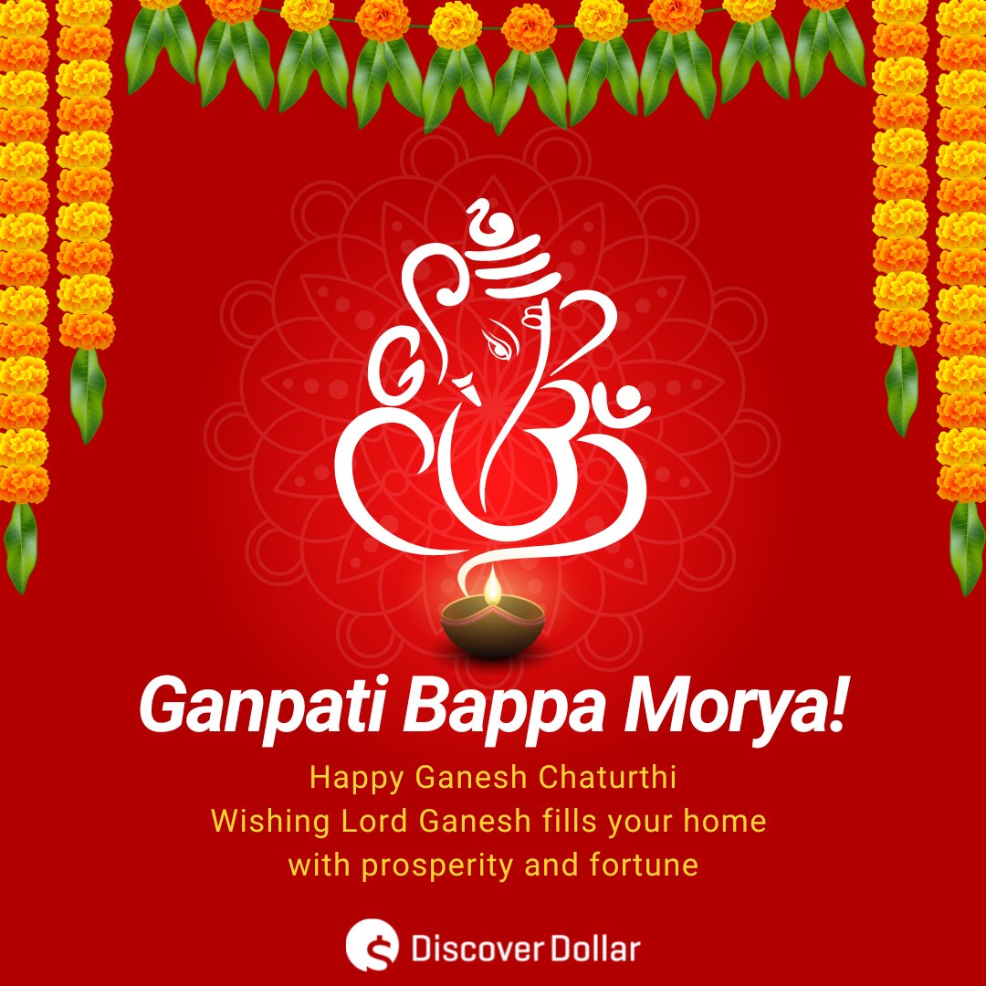 Ganpati Bappa Morya! May Lord Ganesha bestow you power, destroy your sorrow and enhance happiness in your life.
Happy Ganesh Chaturthi!