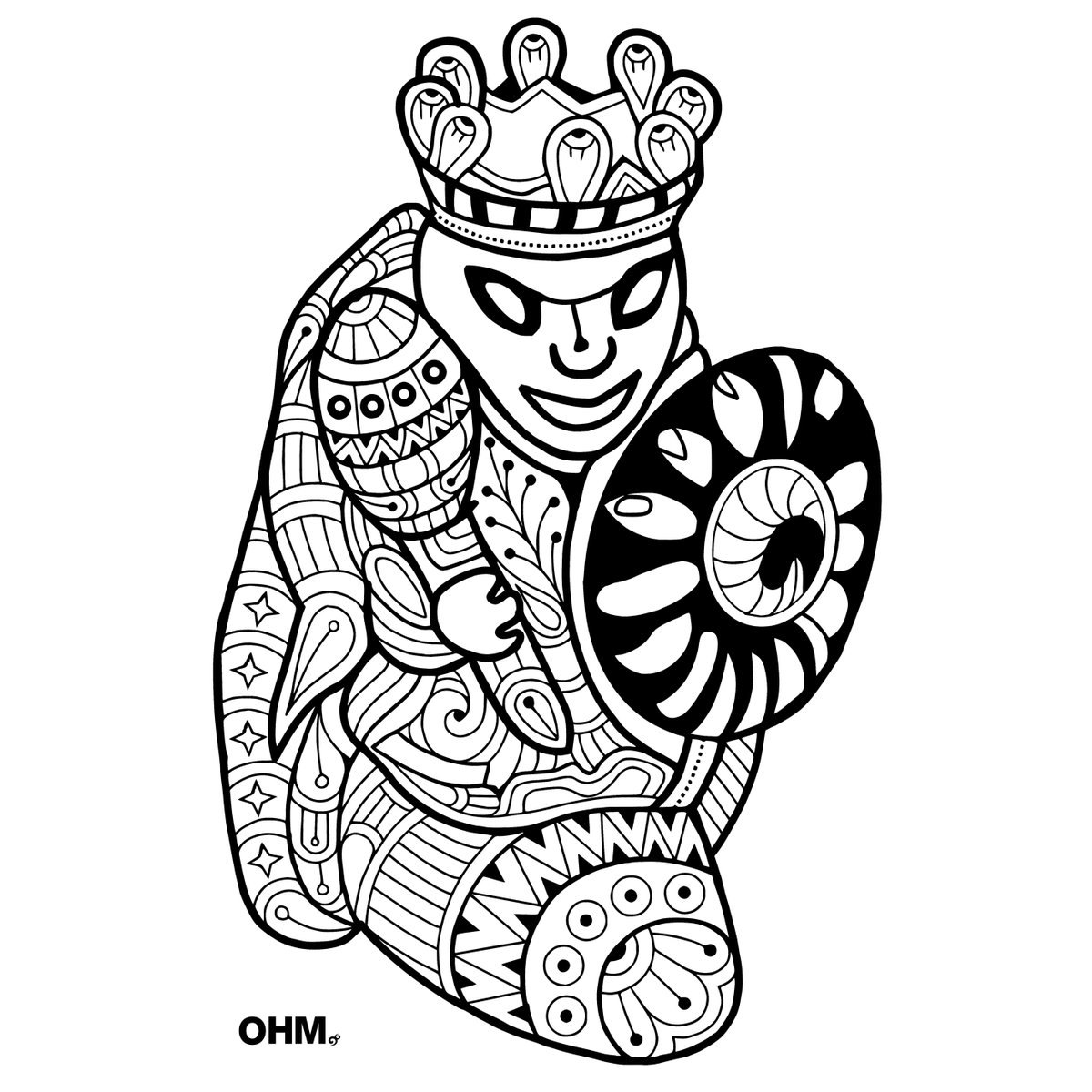 OhmBeads's tweet photo. Time for some coloring in! #momentofohm #ohmbigfatkillerbee #ohmqueenbee #adultcolouringbook https://t.co/Z7dHcaPdMI