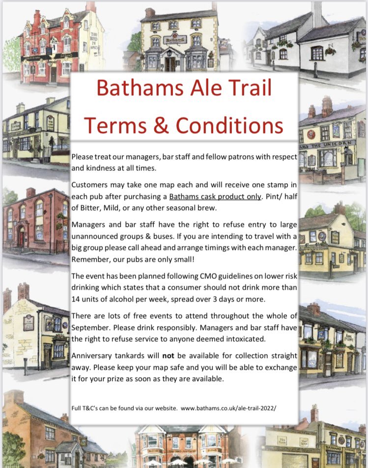Come and collect ur maps and a stamp from tomorrow <a href="/bathamsKA/">The King Arthur</a> 🍺🍺