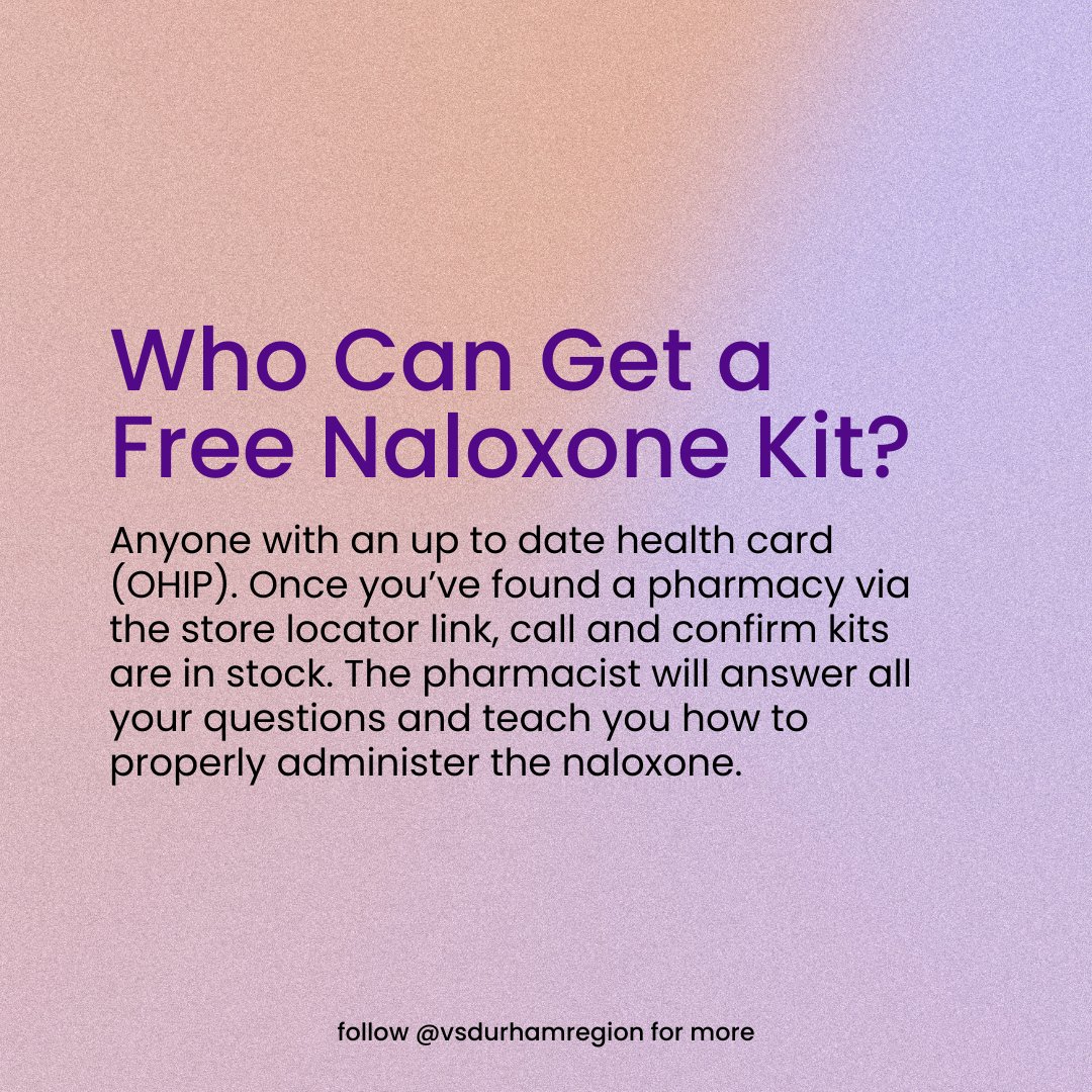 Want to learn more about how you can potentially save a life with naloxone?

It’s Overdose Awareness Day and because accidental opioid deaths have increased significantly since 2021, we wanted to point you to this life saving resource.
#naloxone <a href="/ONVSP/">Ontario Network of Victim Service Providers</a>

ontario.ca/page/where-get…