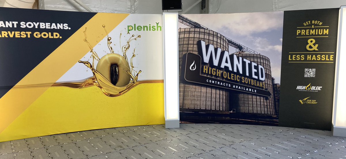SharylPS's tweet photo. More delicious #PlenishHighOliecOil samples at Farm Progress Show 2022 @CortevaUS @PioneerSeeds Tent 634 
#FPShow https://t.co/7VjRl39blM