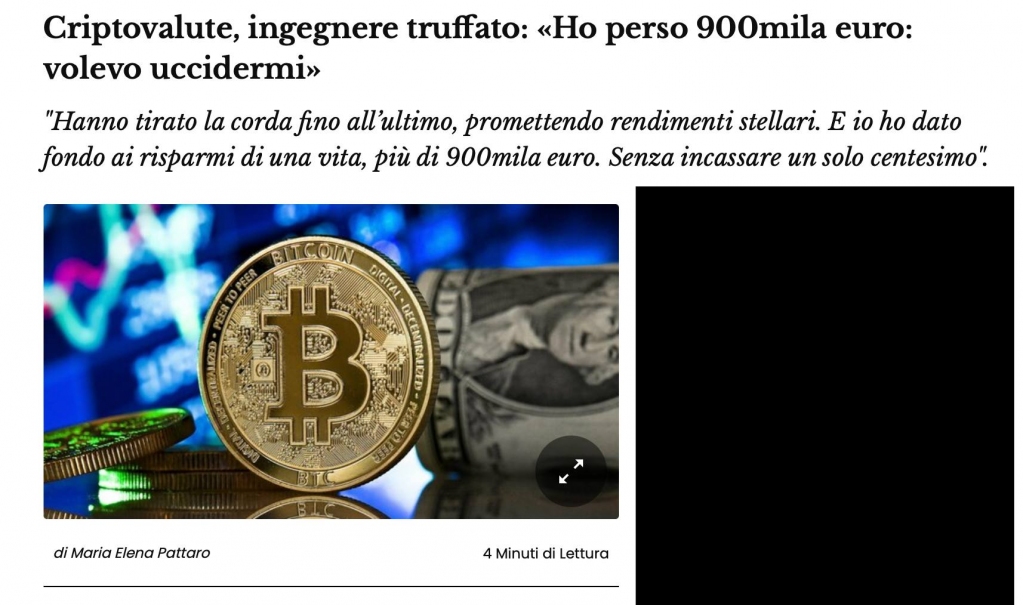 marcocc's tweet photo. (1/2) Se avete perso soldi o siete stati truffati da #venditori di #crypto, #NFT, "#metaversi" inesistenti, non sentitevi stupidi!
Potrete invece aiutare altri a non cascare nelle stesse #trappole. https://t.co/jszvDCqJ3y