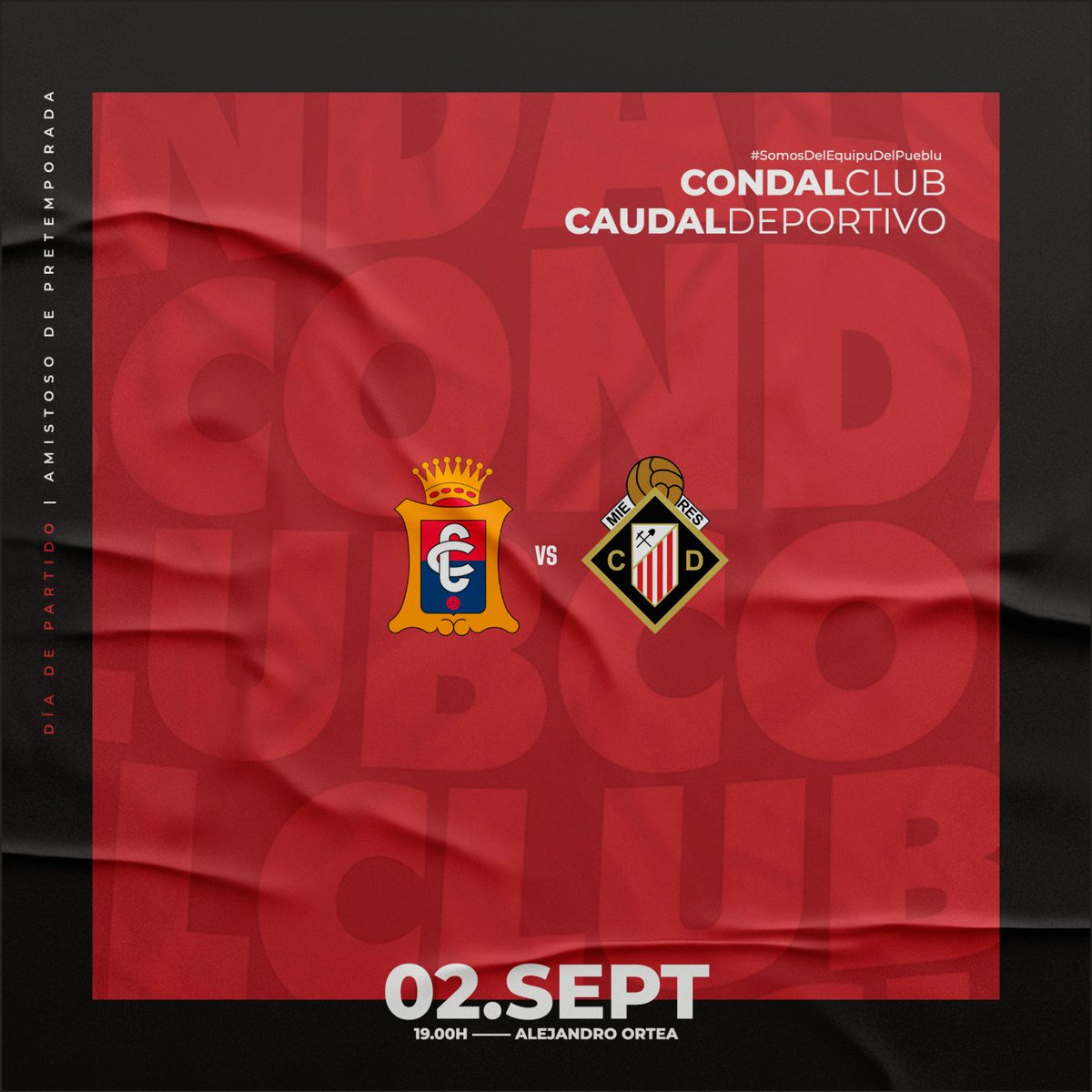 Condalclub's tweet photo. ♥️💙 AMISTOSU ♥️💙
#CondalClub - @caudaldemieres
Vienres 2 de setiembre
19:00 hores
Alejandro Ortea #Noreña
#SomosDelEquipuDelPueblu https://t.co/cHEPQLbGtt